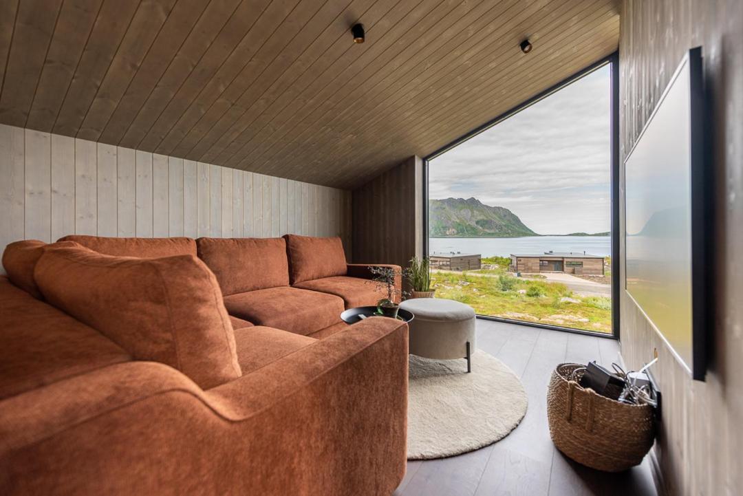 Hoda Cabin - Luxury Lodge With Jacuzzi And Sauna Lyngværet Exteriér fotografie