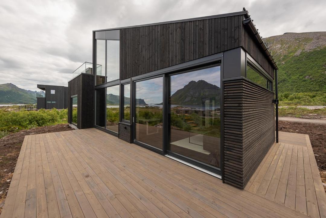 Hoda Cabin - Luxury Lodge With Jacuzzi And Sauna Lyngværet Exteriér fotografie