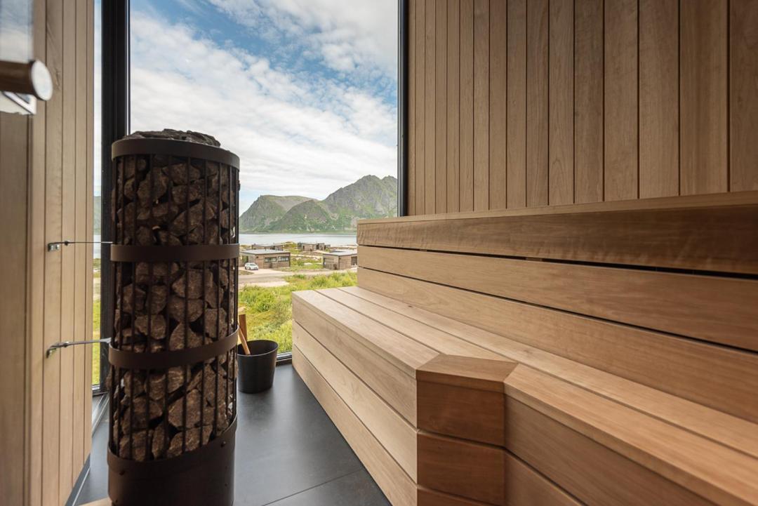 Hoda Cabin - Luxury Lodge With Jacuzzi And Sauna Lyngværet Exteriér fotografie